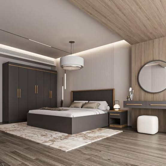 Bedroom furniture and wardrobe reassembled after a villa move