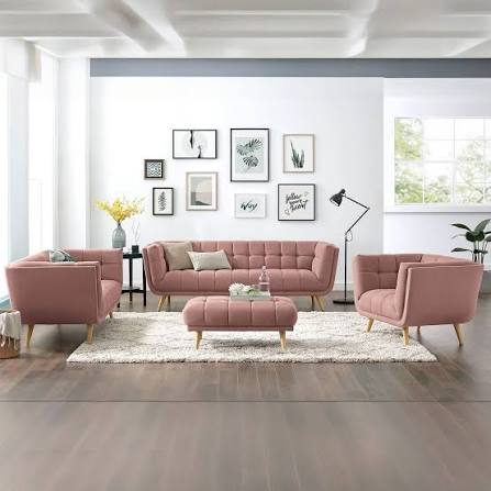 Living room sofa set arranged after a completed house shifting job